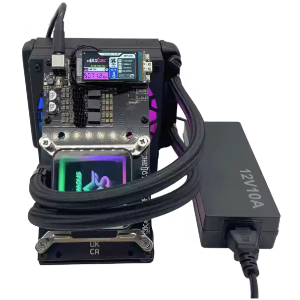 Bitaxe NerdQaxe++ Hydro Water-Cooled Miner (4.8 TH/s, 75W)