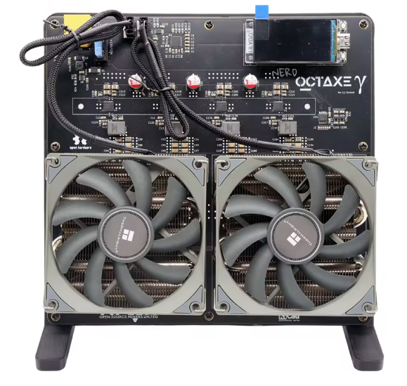 Bitaxe NerdOCTaxe Solo Bitcoin Miner (9.6 TH/s, 160W)