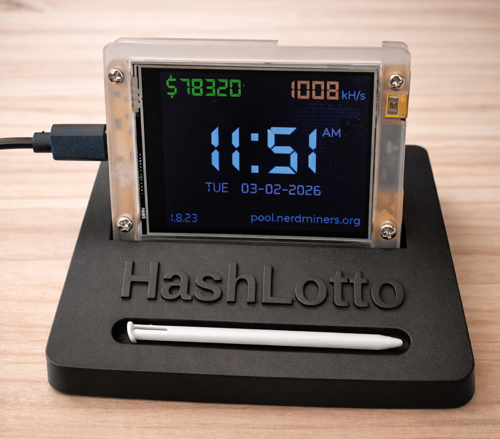 HashLotto NerdMiner Desk Stand