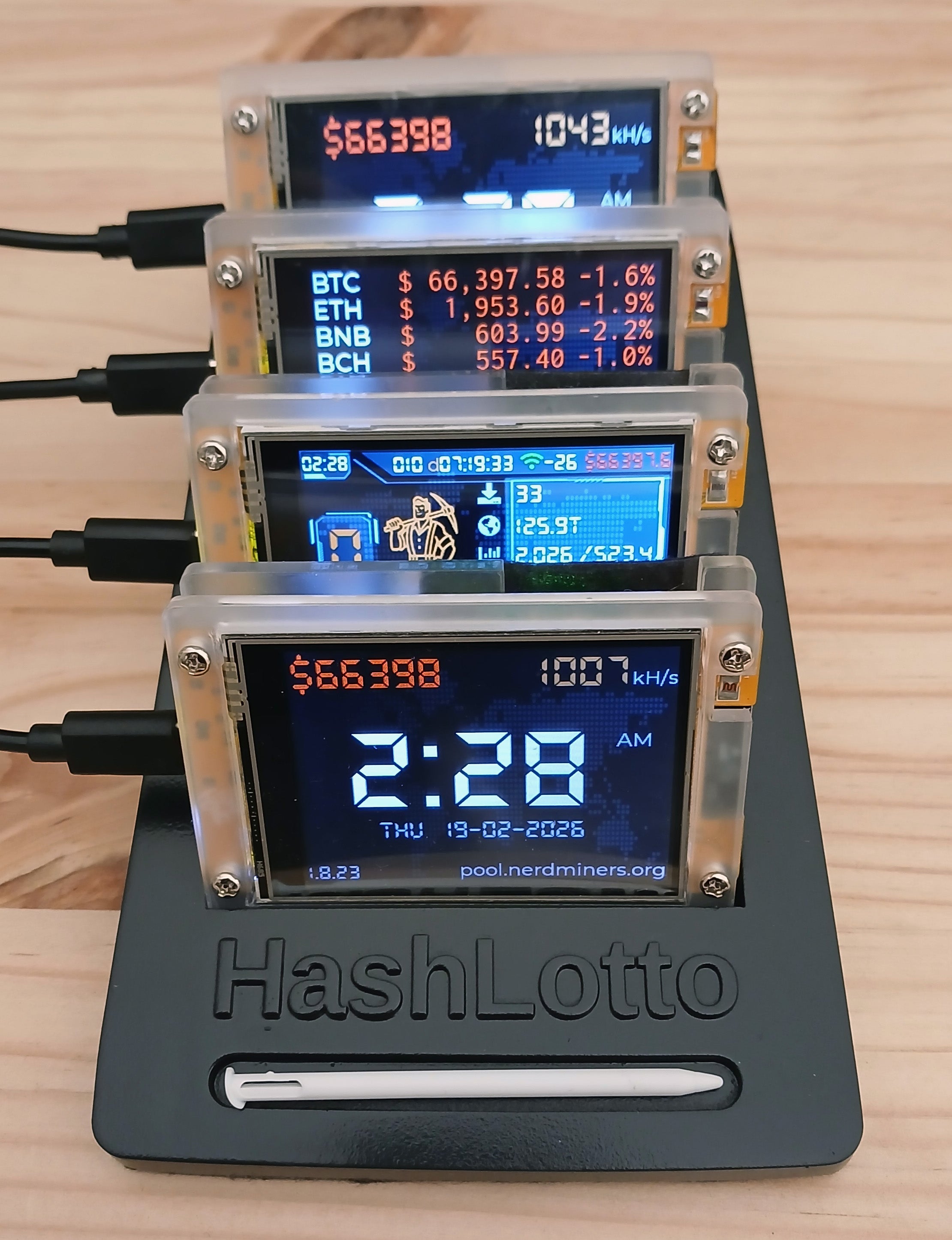 HashLotto NerdMiner Desk Stand