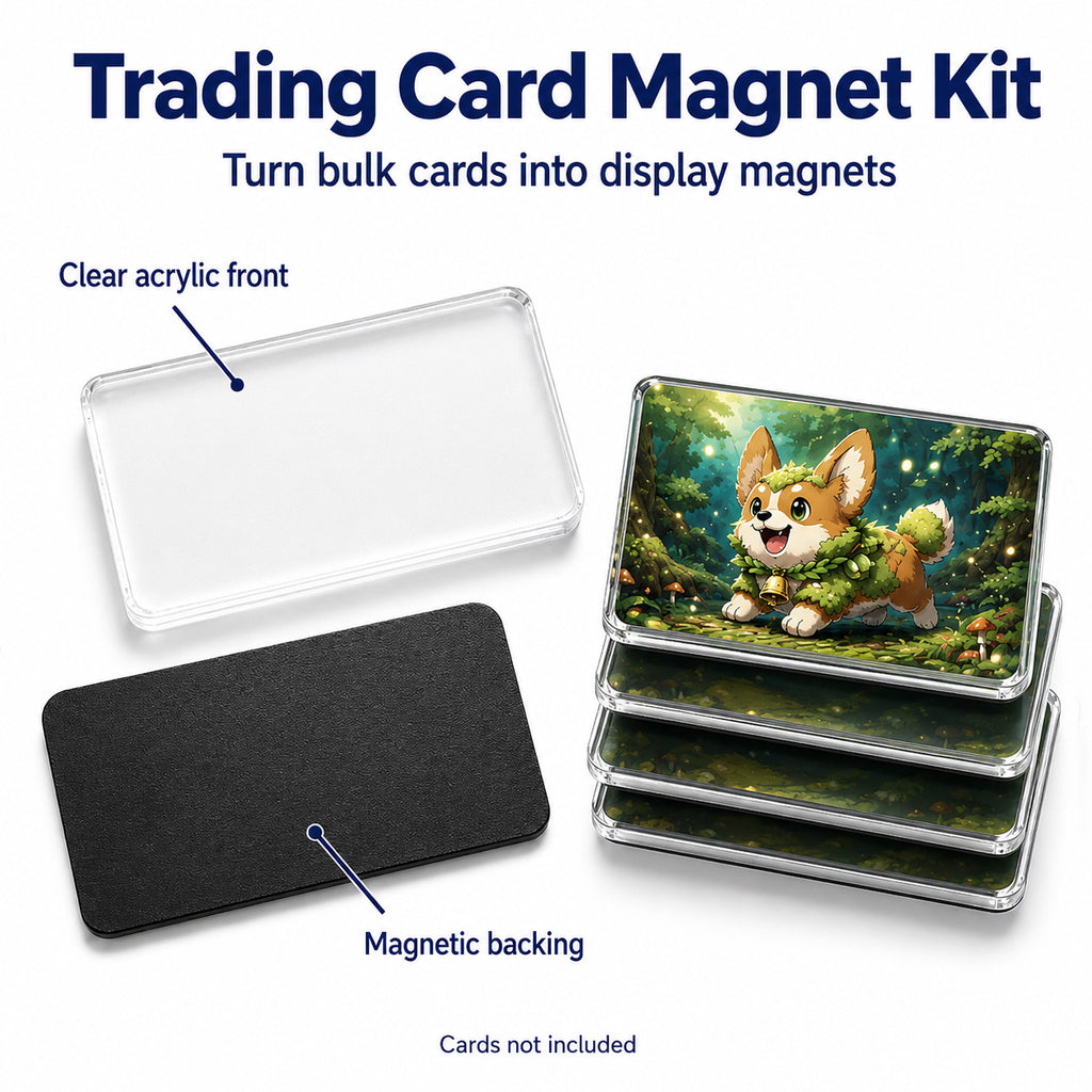 Magnet My Cards 30 x 50mm Card Art Magnet Kit with Storage Box – 6 Pack