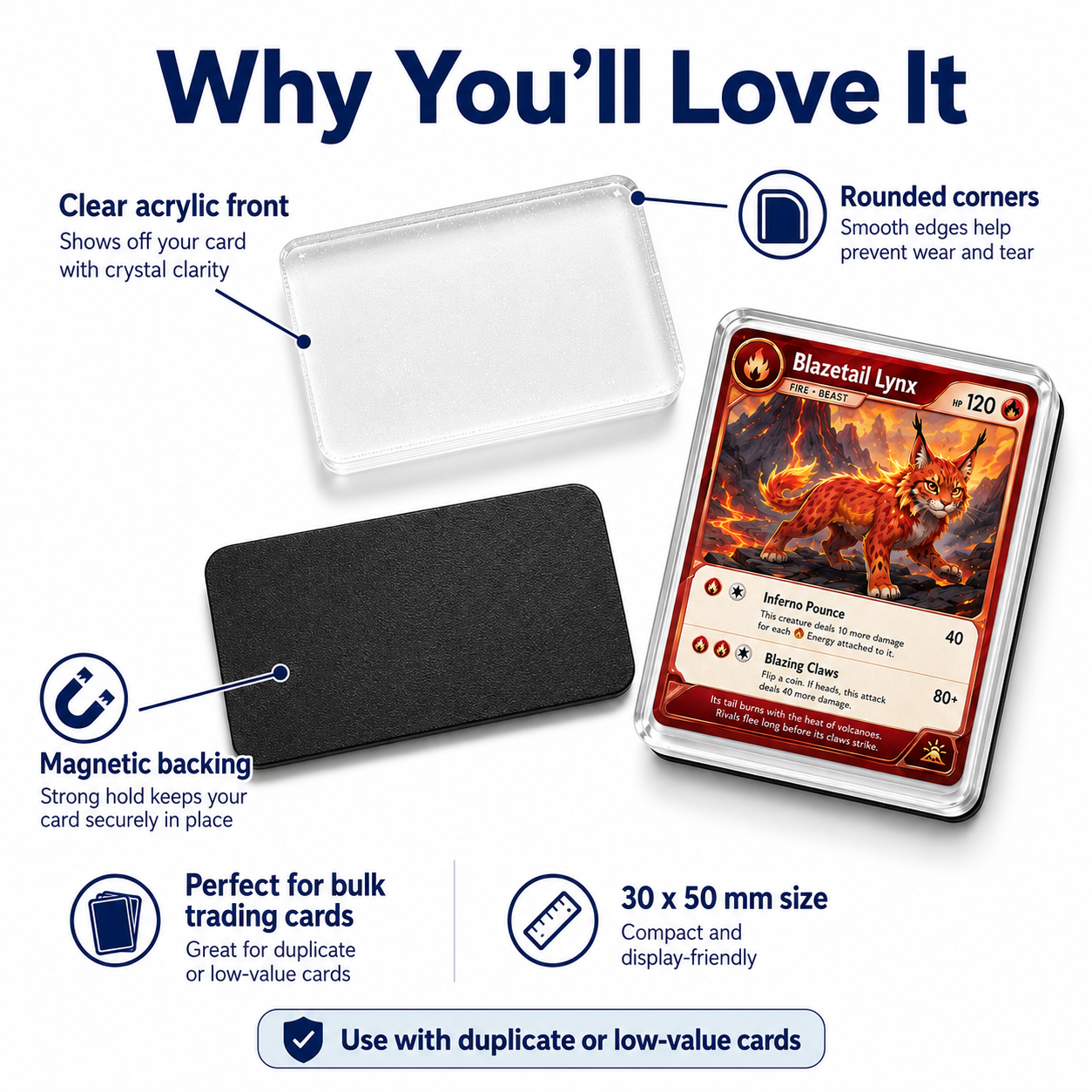 Magnet My Cards 30 x 50mm Card Art Magnet Kit with Storage Box – 6 Pack